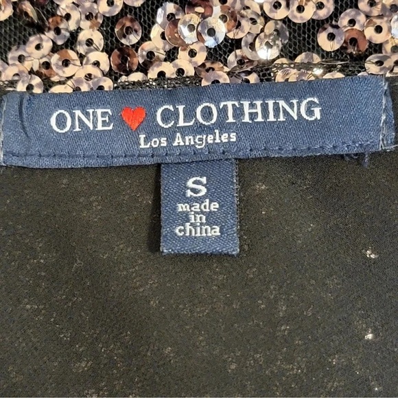 ONE LOVE CLOTHING Women's Regular Bronze Sequin Chiffon Dressy Tank Size Small - Picture 7 of 7